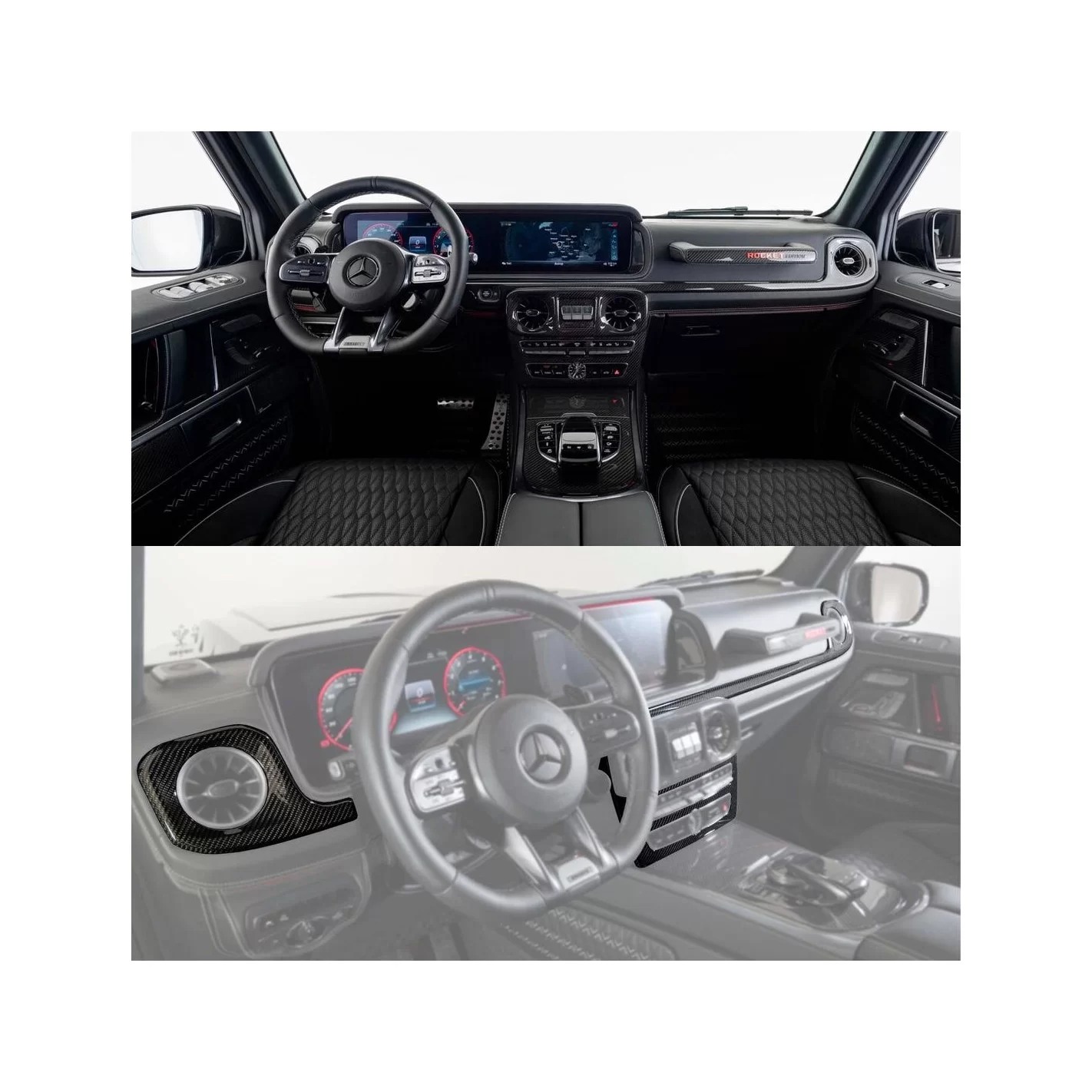 BRABUS Carbon Package Interior trim III glossy for Mercedes W463A