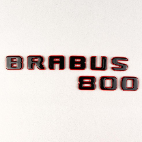 Tail badges Brabus 800 emblem red with black logo W463A G-Class