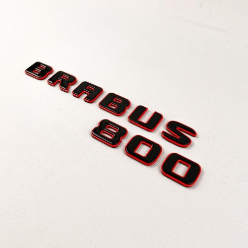 Tail badges Brabus 800 emblem red with black logo W463A G-Class