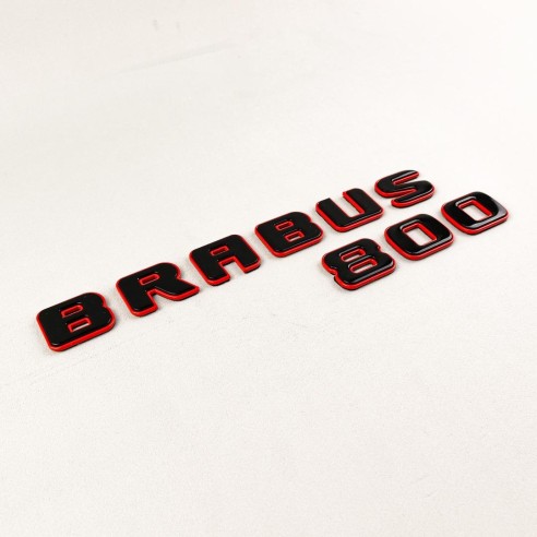 Tail badges Brabus 800 emblem red with black logo W463A G-Class