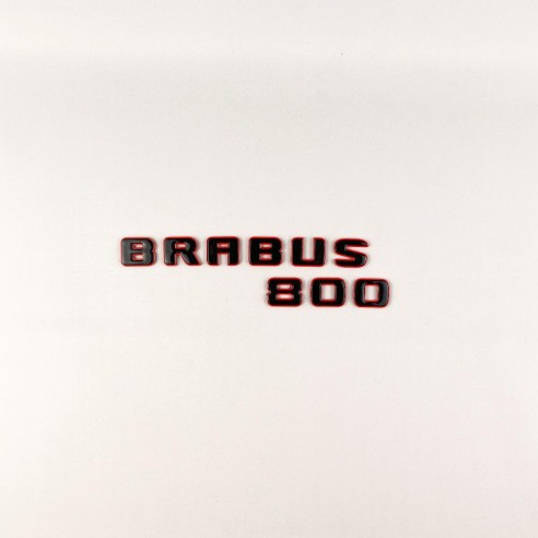 Tail badges Brabus 800 emblem red with black logo W463A G-Class