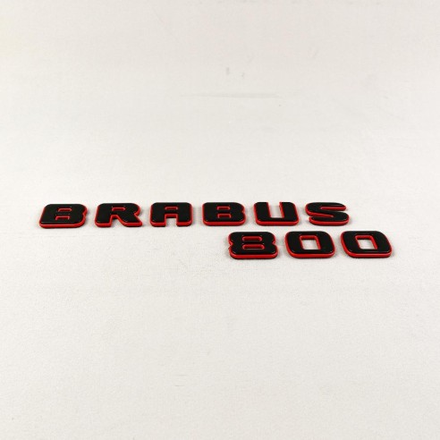 Tail badges Brabus 800 emblem red with black logo W463A G-Class