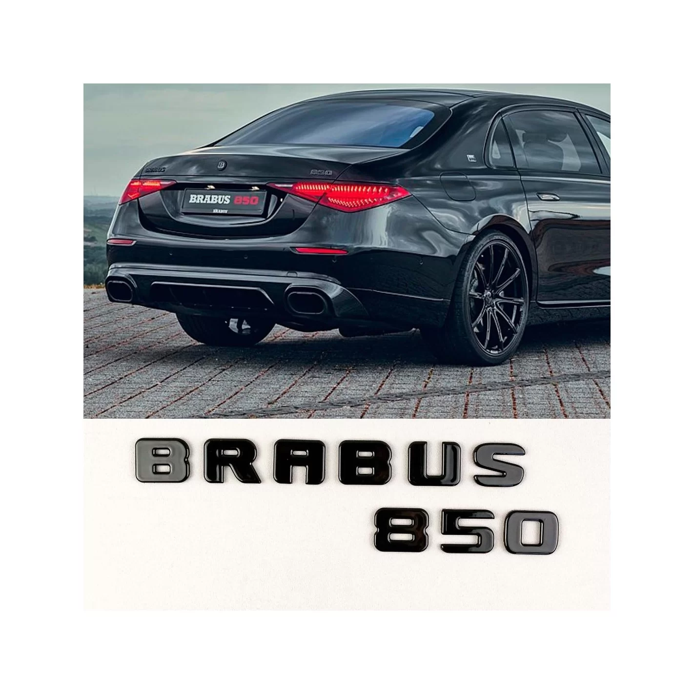 Tail badges Brabus 850 emblem for W223 Mercedes-Benz S-class