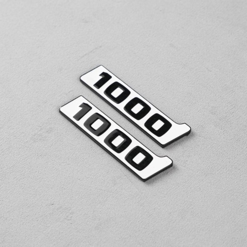 WHITE Brabus rocket 1000 badge emblem set for Mercedes-Benz cars GT 2024