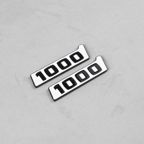 WHITE Brabus rocket 1000 badge emblem set for Mercedes-Benz cars GT 2024