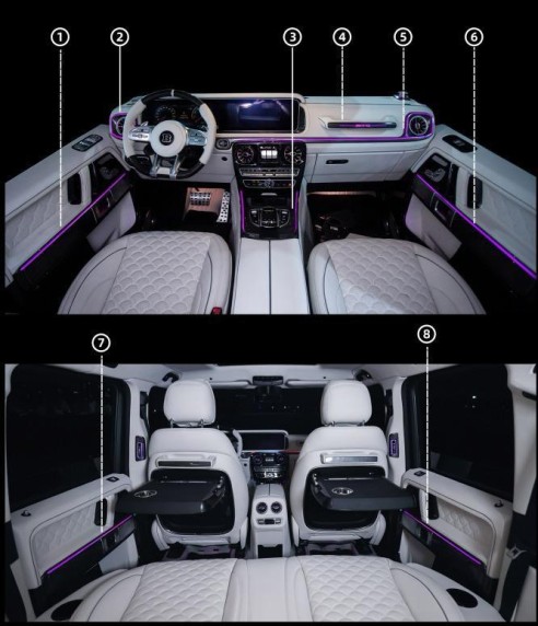 AMG interior with LED lighting for Mercedes-Benz W463A W464 G-Class