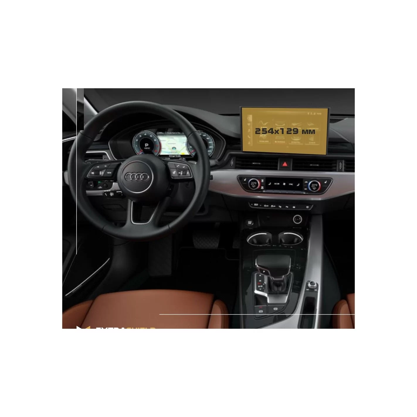 Audi A4 (B9) Pre-facelift 2015 - 2020 Multimedia MMI 8,3" ExtraShield Screeen Protector