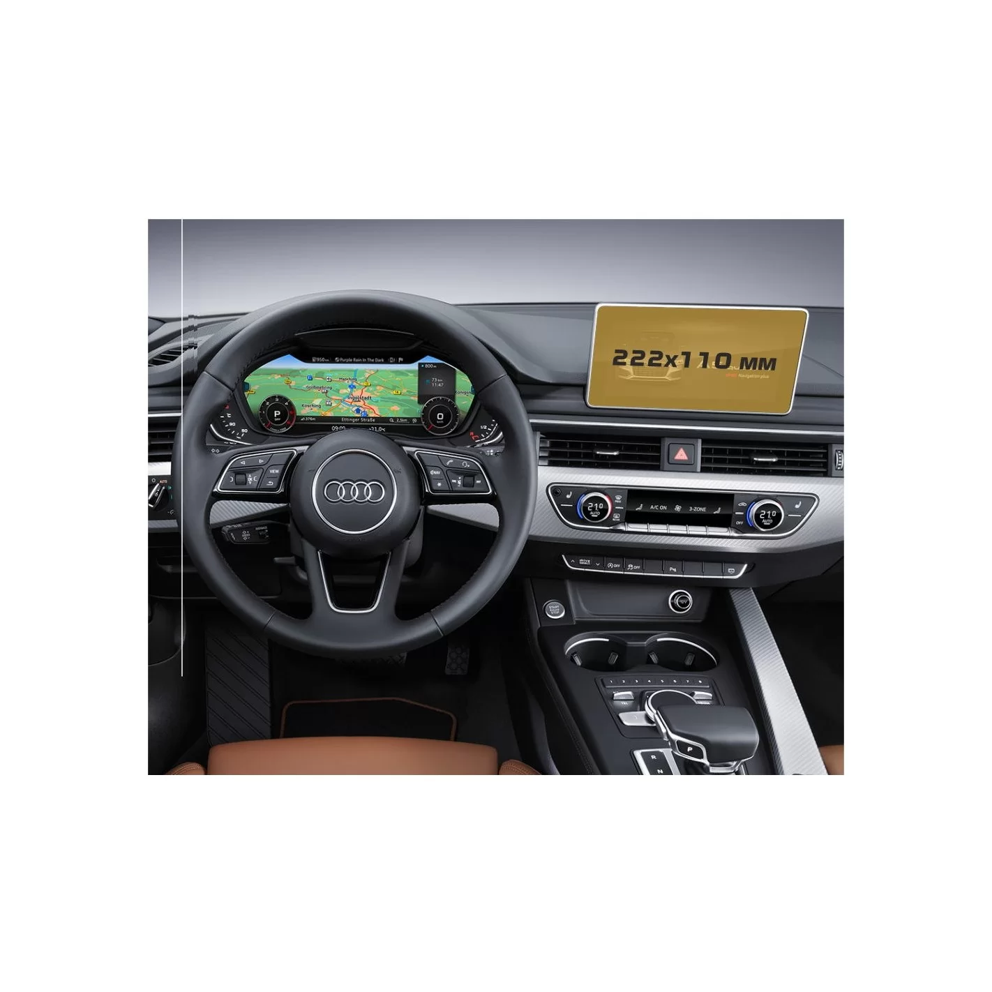 Audi A5 (F5) Pre-facelift 2016 - 2020 Multimedia 8,3" ExtraShield Screeen Protector