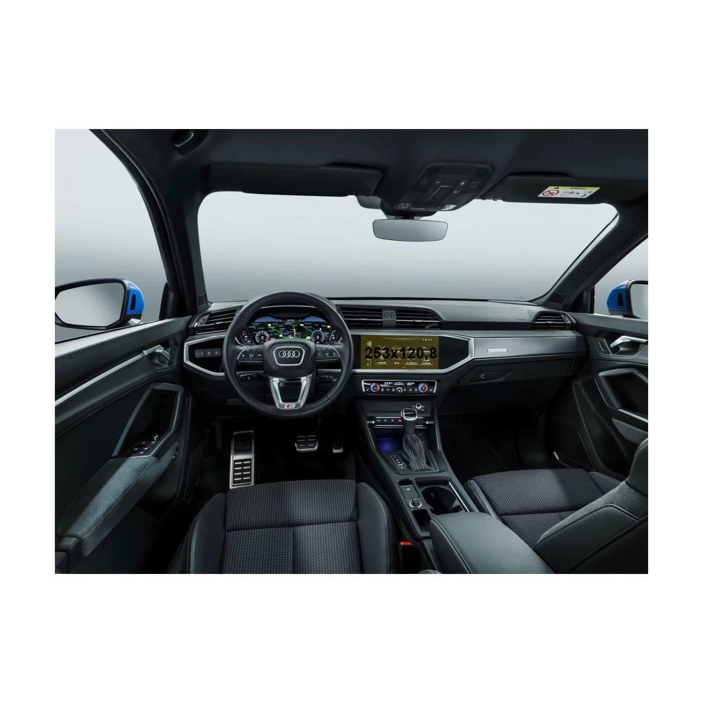 Audi Q3 II (F3) 2018 - Present Multimedia MMI 8,8" ExtraShield Screeen Protector