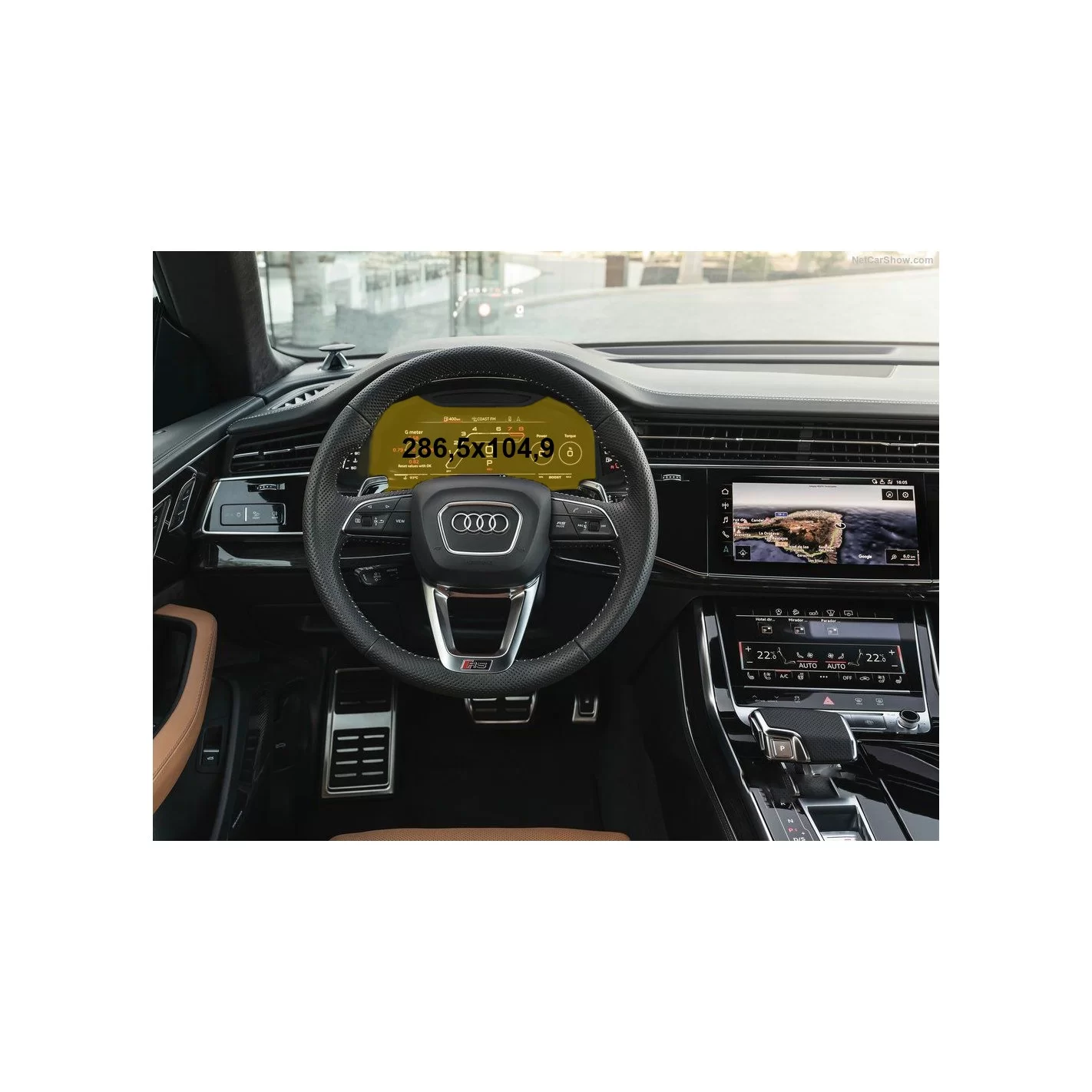 Audi Q8 (4MN) 2018 - Present Digital Speedometer Audi Virtual Cockpit 12,3" ExtraShield Screeen Protector