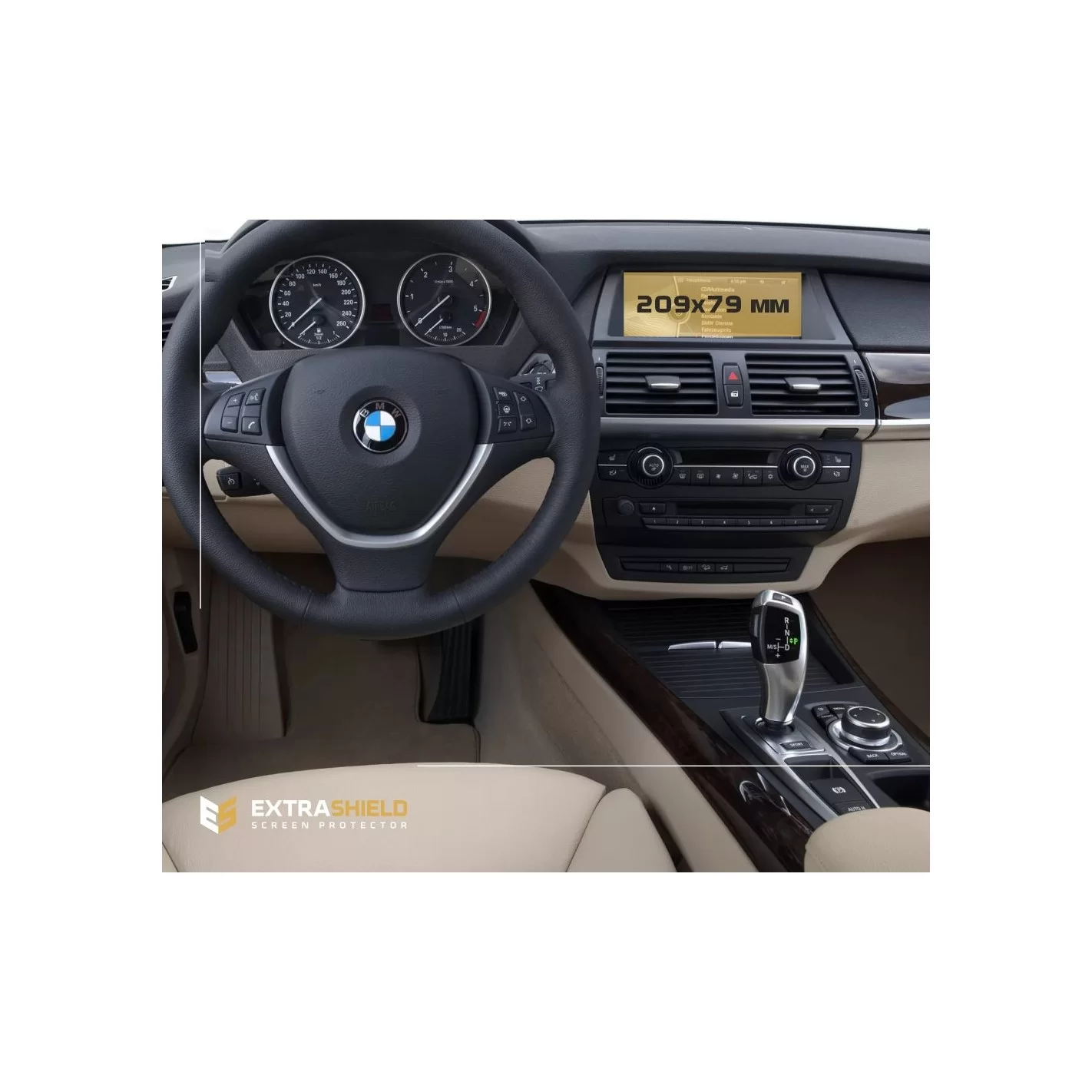 BMW X5 (E70) 2006 - 2010 Multimedia 8,8" ExtraShield Screeen Protector