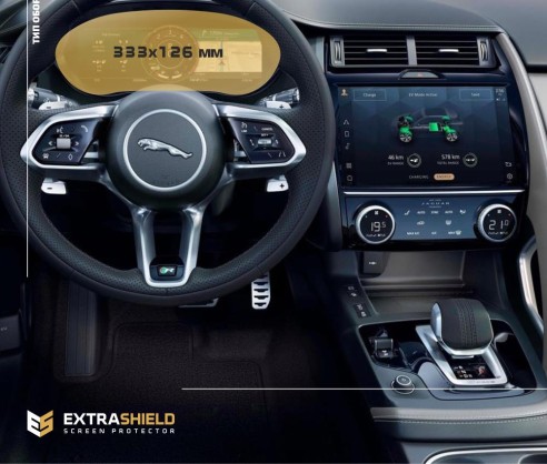 Jaguar E-Pace 2020 - Present Color multifunction display 12,3'' ExtraShield Screeen Protector