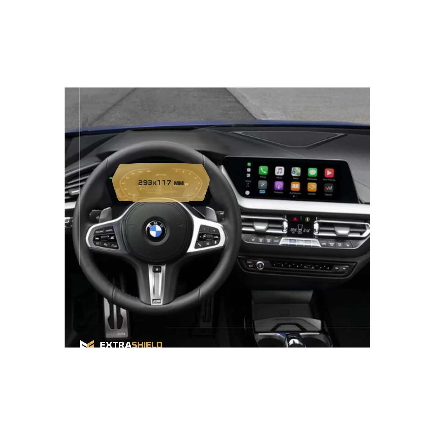 BMW 1 Series (F40) 2019 - Present Digital Speedometer BMW Live Cockpit Professional 10,25" ExtraShield Screeen Protector