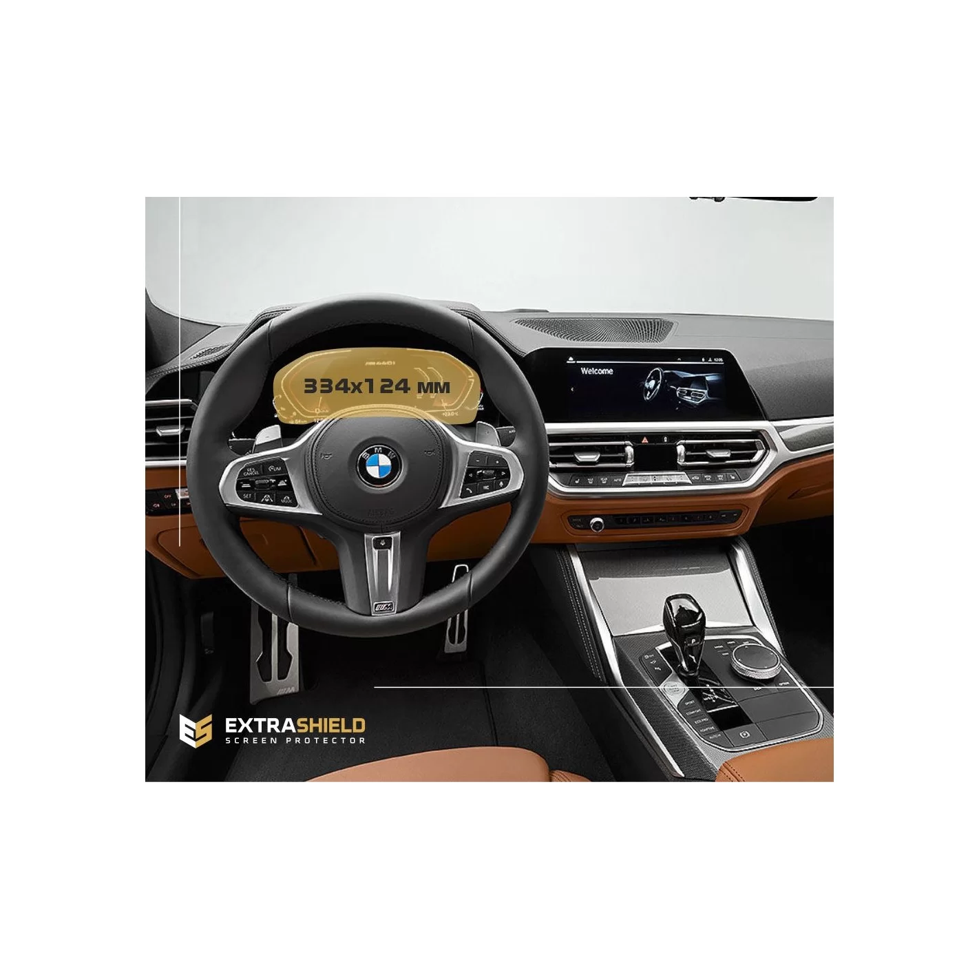 BMW 4 Series (G22) 2020 - Present Digital Speedometer (without sensor) 12,3" ExtraShield Screeen Protector