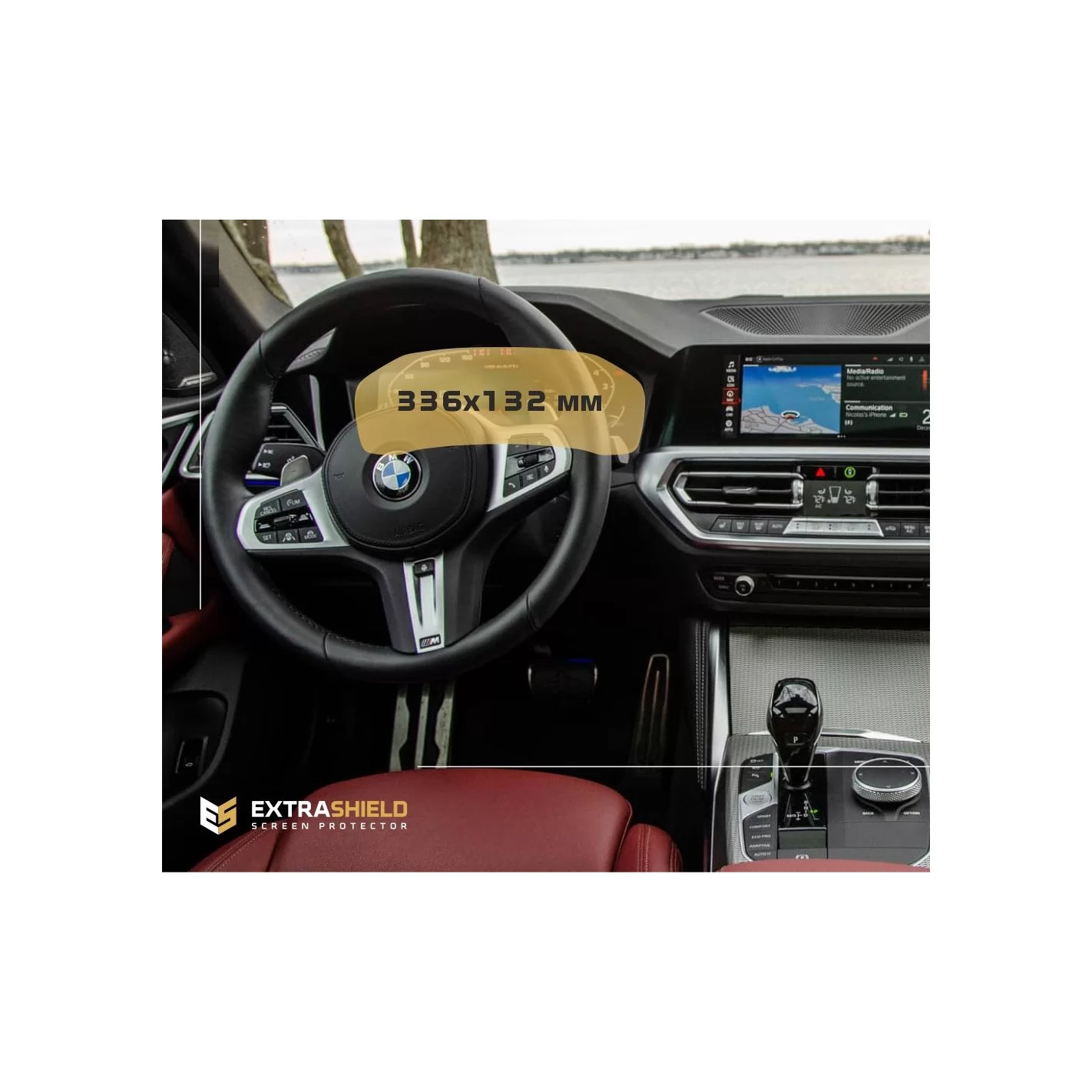 BMW 4 Series (G22) 2020 - Present Digital Speedometer (without sensor) 12,3" ExtraShield Screeen Protector