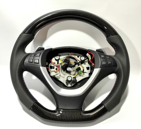 BMW E70 E71 X5 X6 Steering Wheel Carbon Leather M-pack