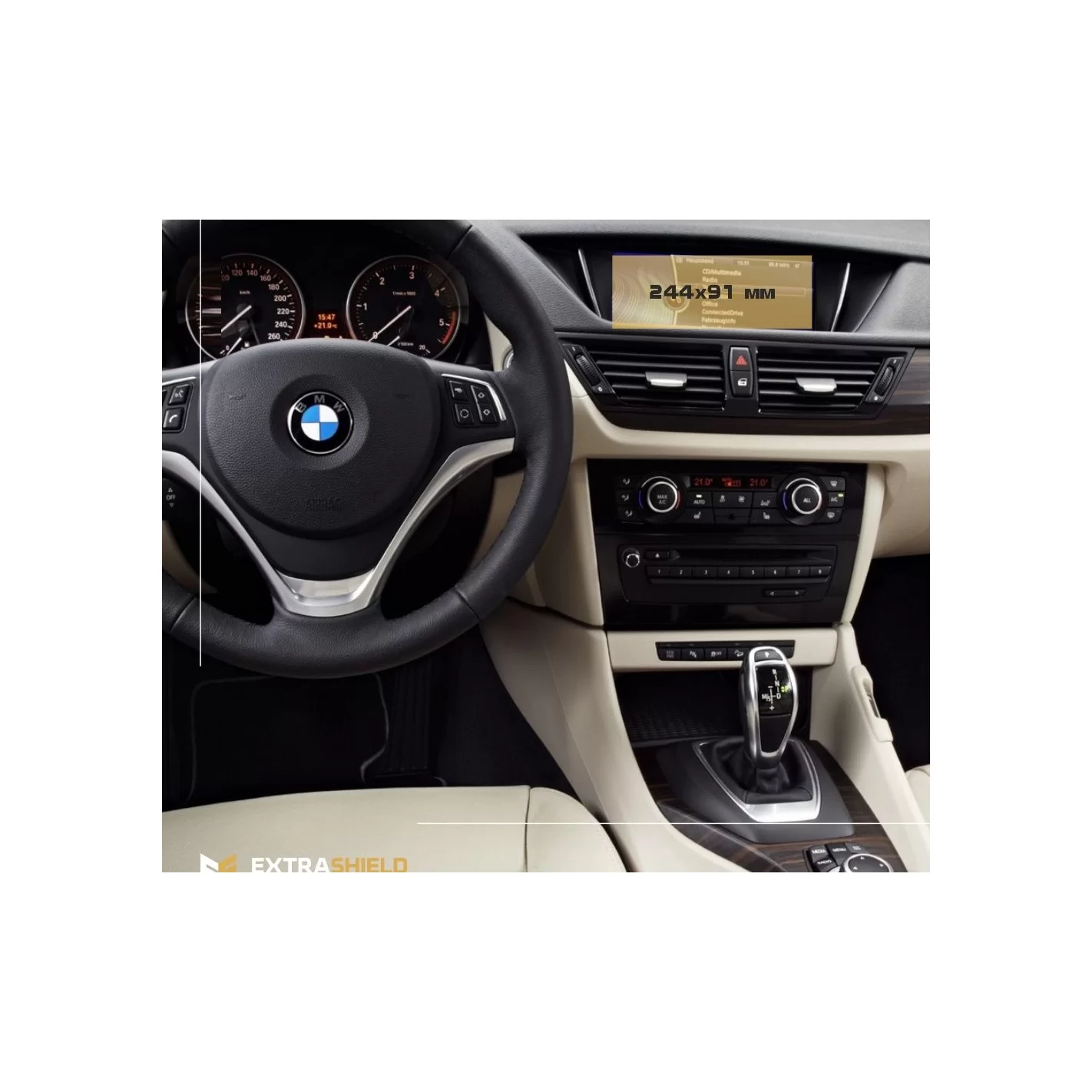 BMW X1 (E84) 2002 - 2015 Multimedia NBT 8,8" ExtraShield Screeen Protector