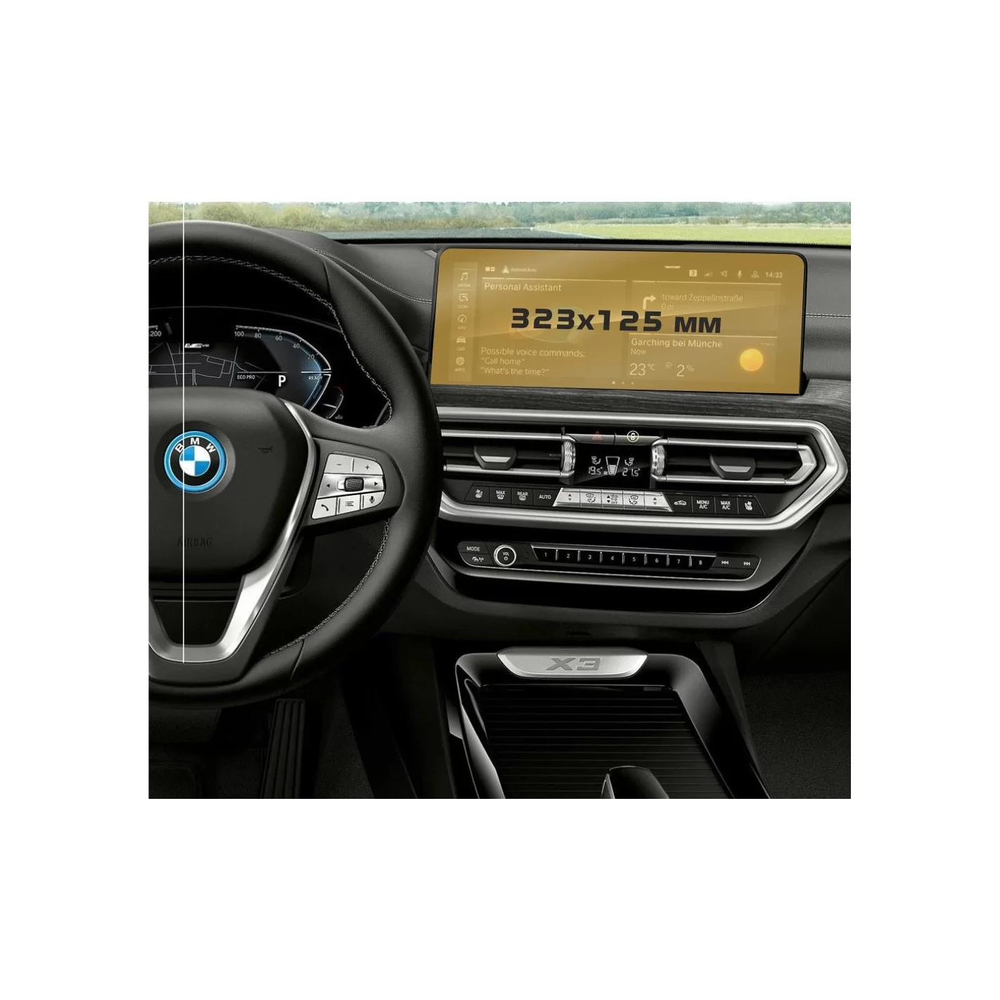 BMW X3 (G01) 2021 - Present Multimedia 12,3" ExtraShield Screeen Protector