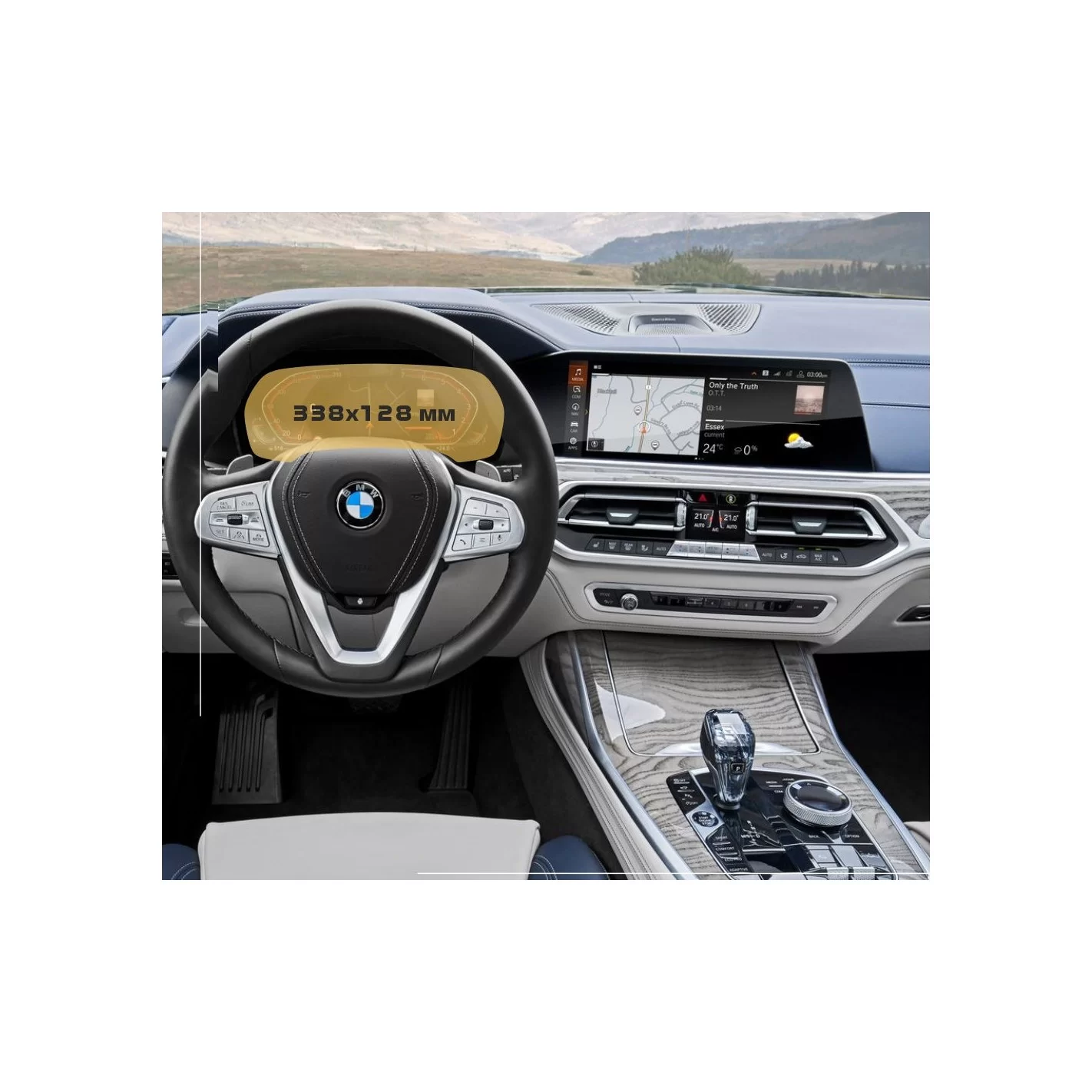 BMW X6 (G06) 2019 - Present Digital Speedometer (without sensor) 12,3" ExtraShield Screeen Protector