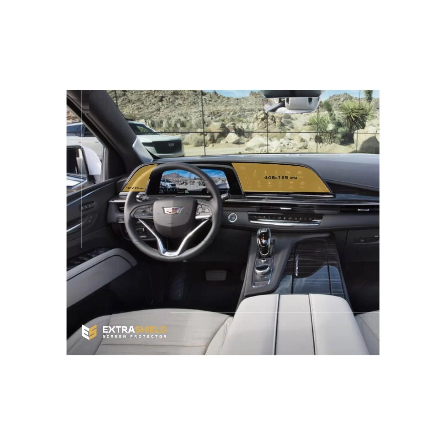 Cadillac Escalade 2021 - Present Multimedia system 16.9" x 7.2" ExtraShield Screeen Protector