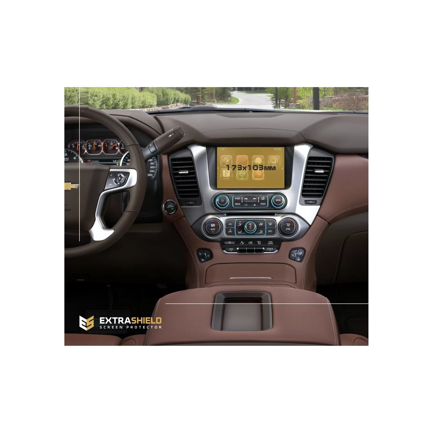 Chevrolet Tahoe 2013 - 2021 Multimedia 9" ExtraShield Screeen Protector