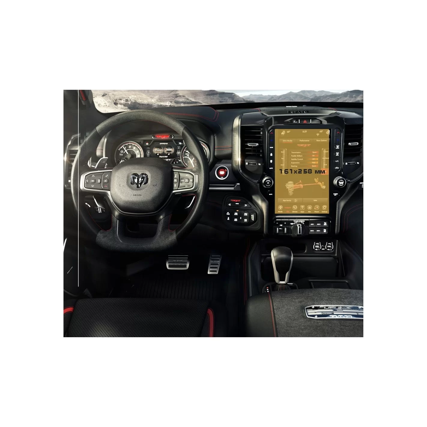 Dodge Ram TRX 2021 - Present Multimedia 12" ExtraShield Screeen Protector