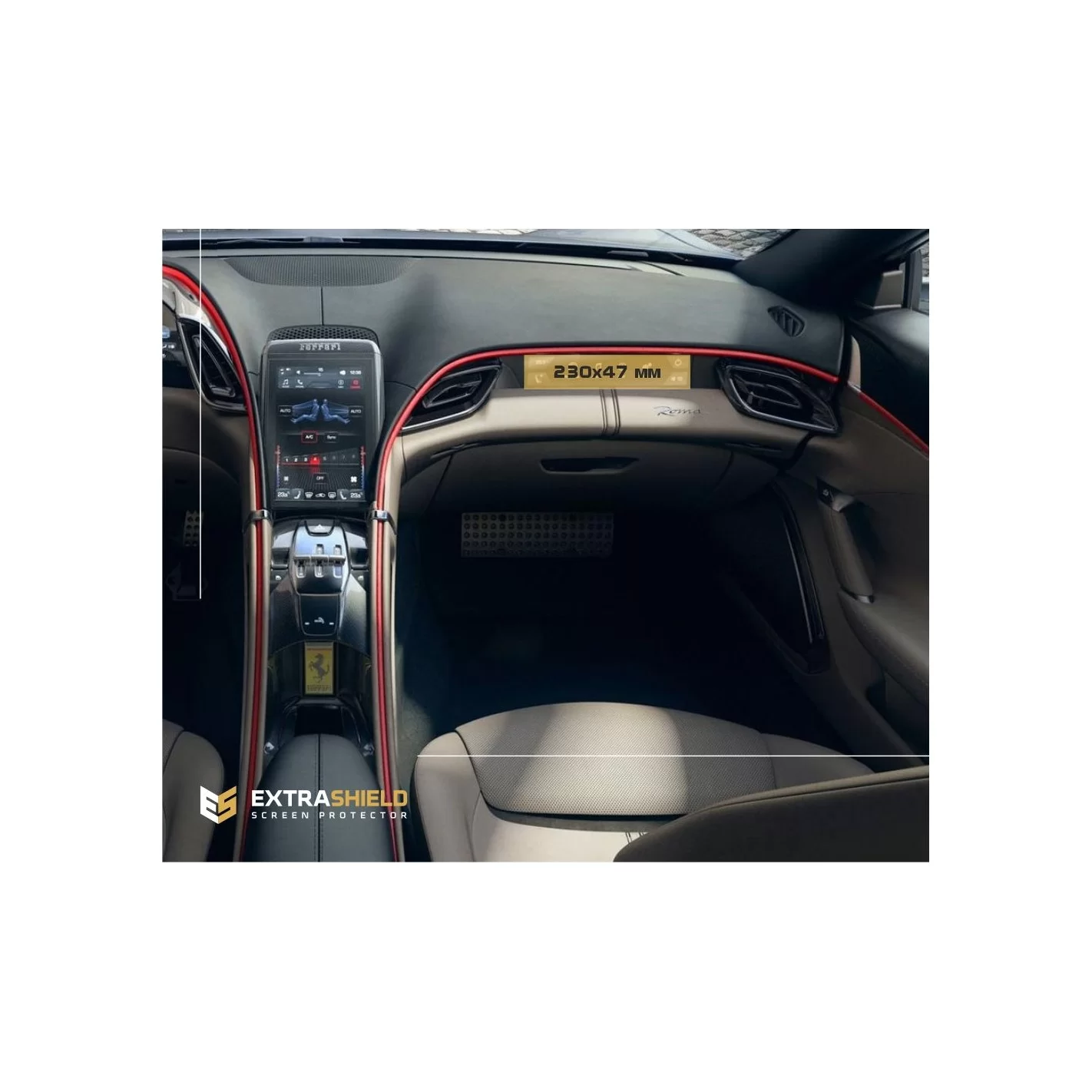 Ferrari Roma 2019 - Present Multimedia passenger ExtraShield Screeen Protector