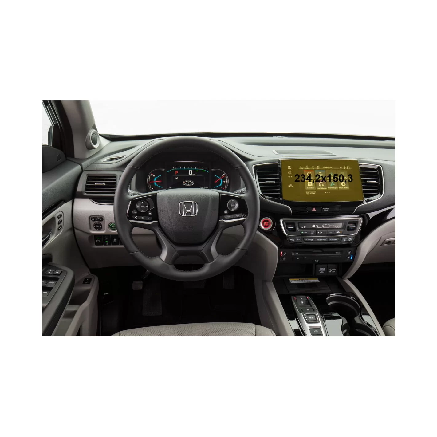 Honda Pilot 2016 - Present Multimedia Honda Connect 8" ExtraShield Screeen Protector