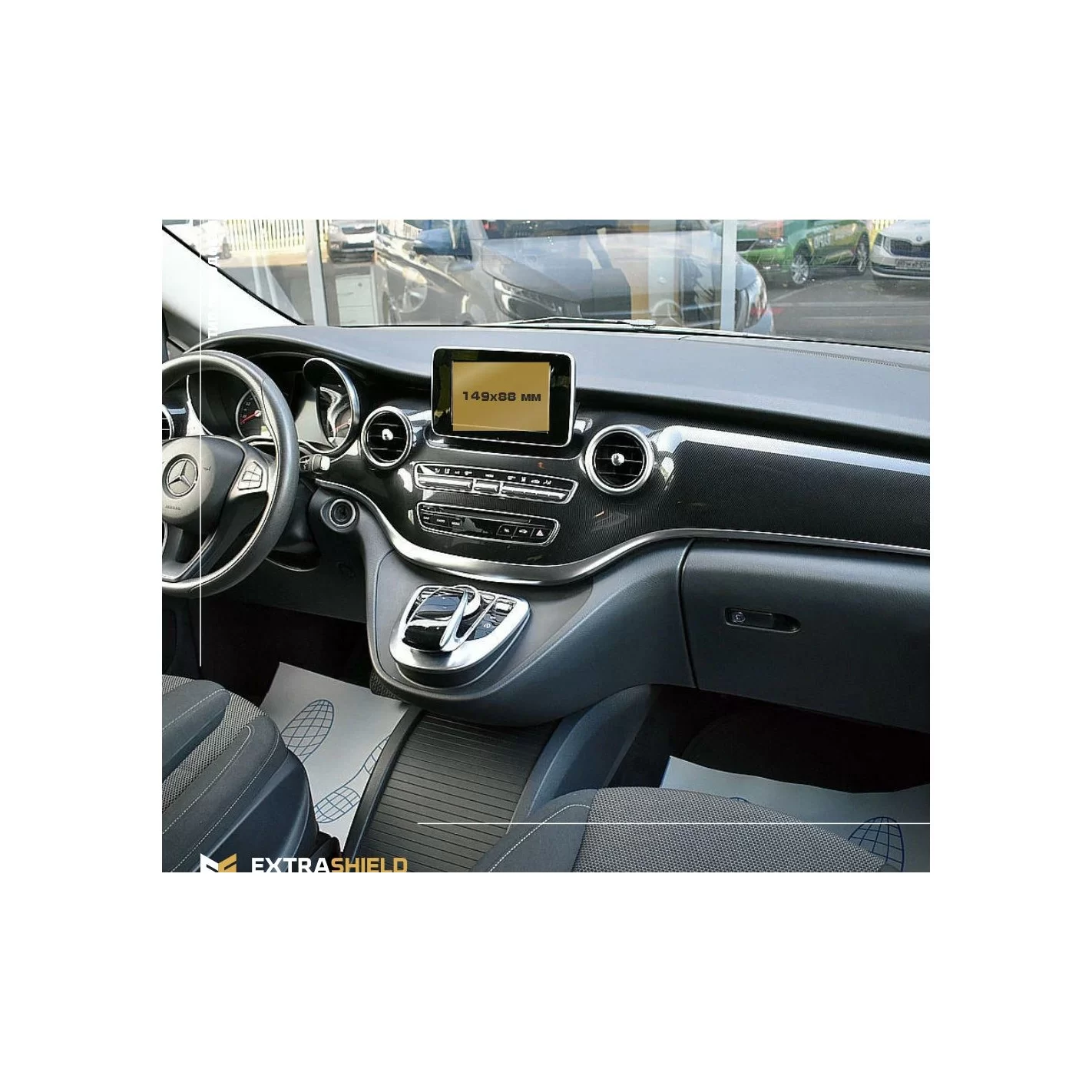 Mercedes-Benz V-class (W447) 2014 - Present Multimedia 5,8" ExtraShield Screeen Protector