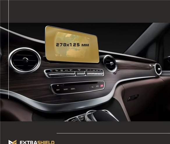 Mercedes-Benz V-class (W447) 2014 - Present Multimedia 10,3" ExtraShield Screeen Protector