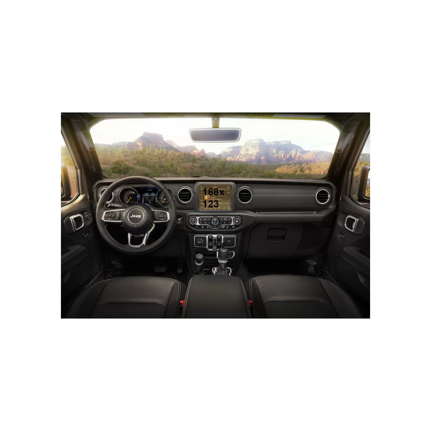 Jeep Grand Wagoneer 2021 - Present Passenger monitors (2pcs,) ExtraShield Screeen Protector