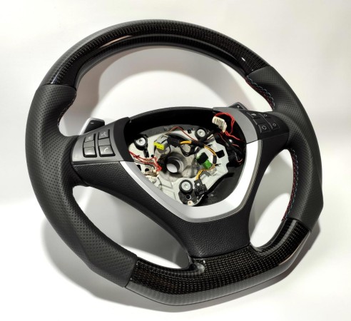 BMW E70 E71 X5 X6 Steering Wheel Carbon Leather M-pack