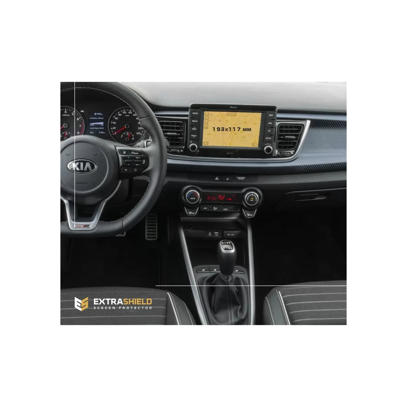 KIA Rio 2019 - x.x Multimedia 8" ExtraShield Screeen Protector