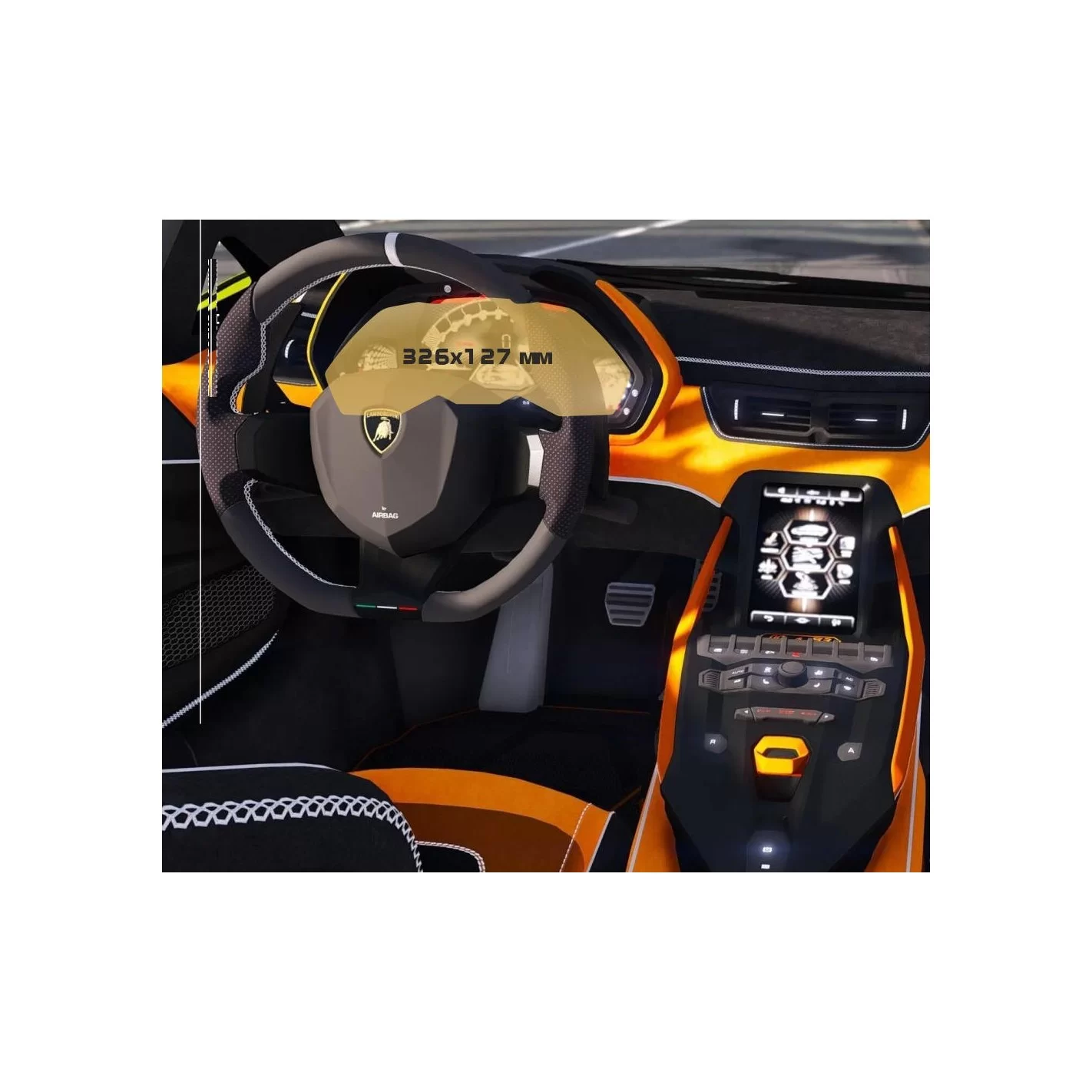 Lamborghini Sian 2019 - Present Digital Speedometer ExtraShield Screeen Protector