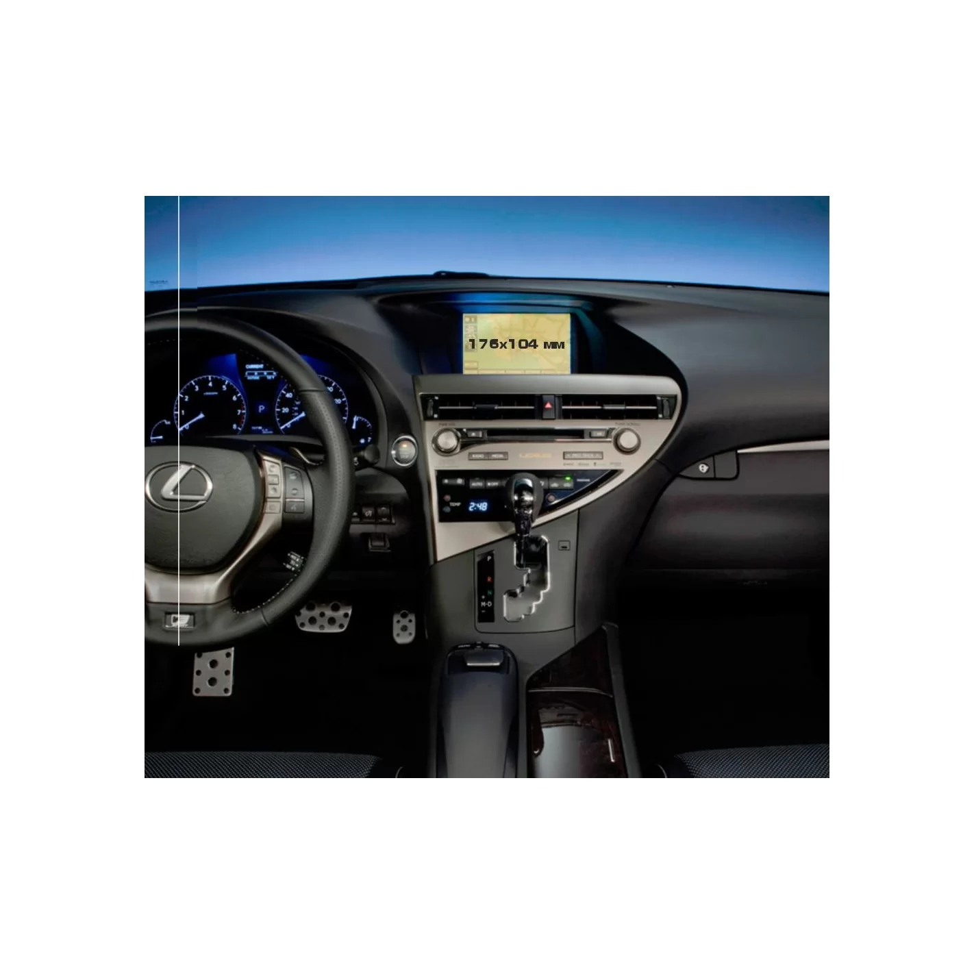 Lexus RX 2012 - 2015 Multimedia 8" ExtraShield Screeen Protector