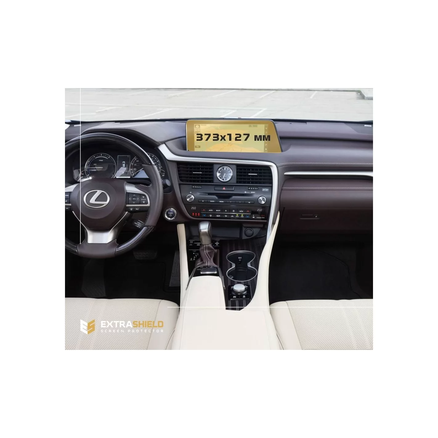 Lexus RX 2015 - 2019 Multimedia 12,3" ExtraShield Screeen Protector