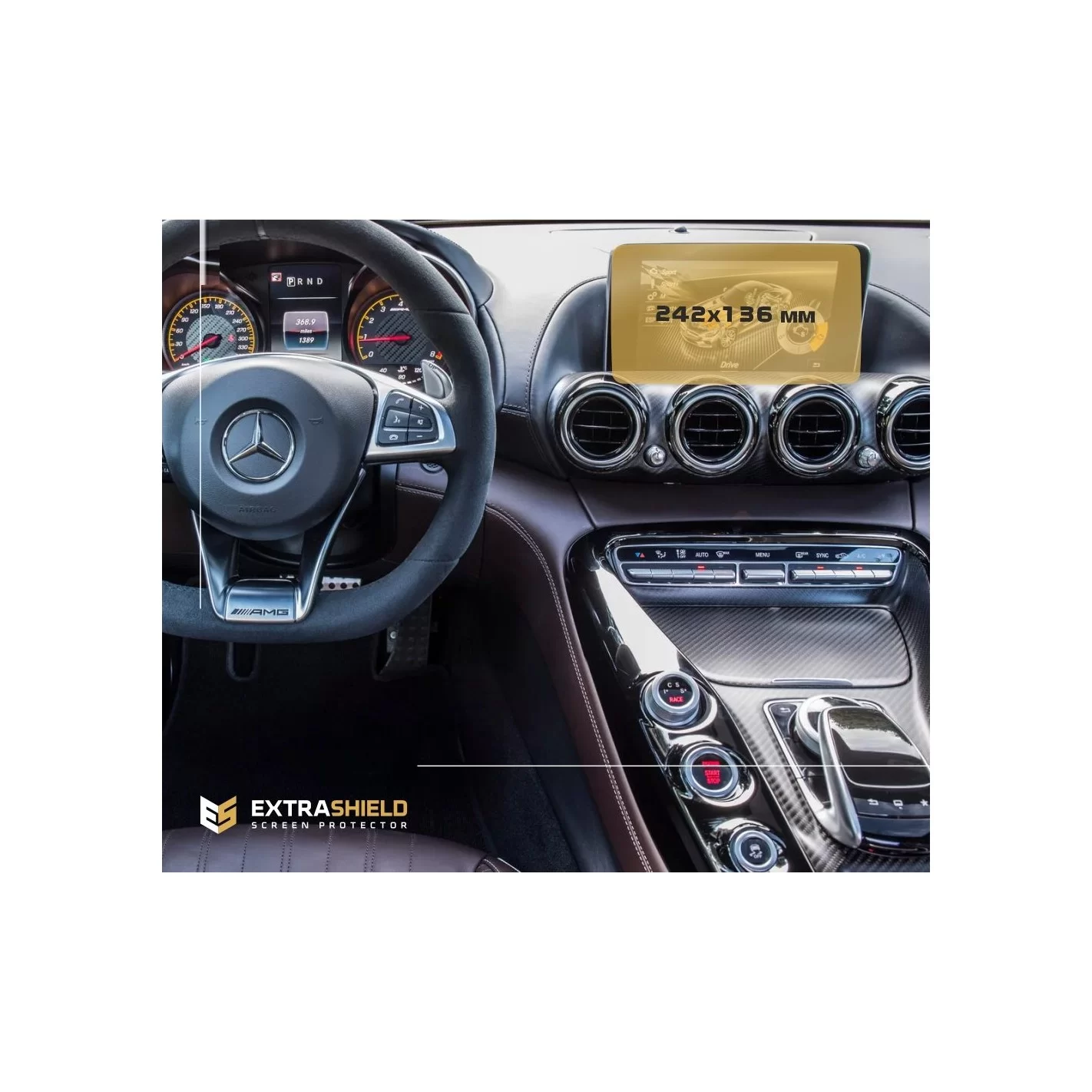 Mercedes-Benz B-Class (T246) 2014 - 2018 Multimedia 7" ExtraShield Screeen Protector