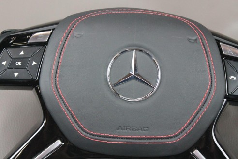 Mercedes-Benz G-Class GL ML W463 X166 W166 Steering Wheel Leather Carbon