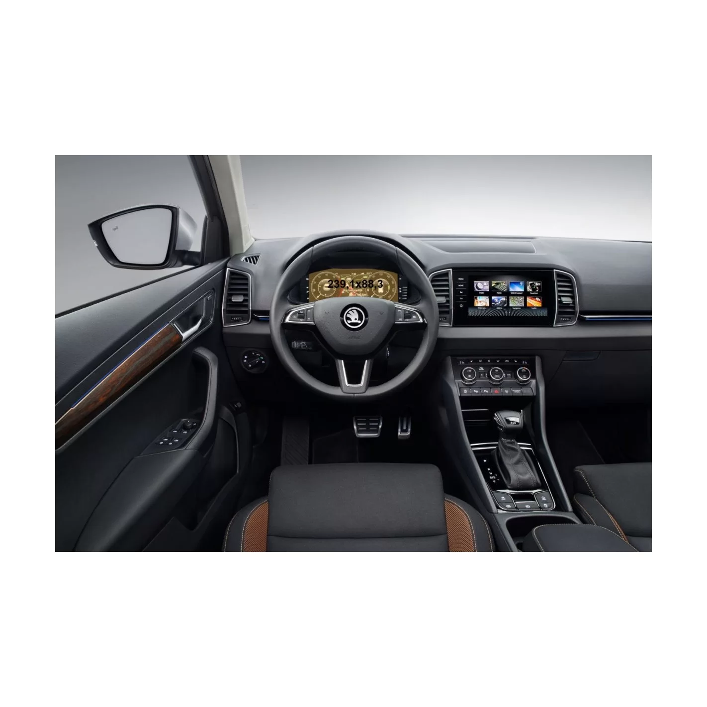 Skoda Karoq (NU7) 2017 - Present Digital Speedometer LCD-Digi 10,25" ExtraShield Screeen Protector