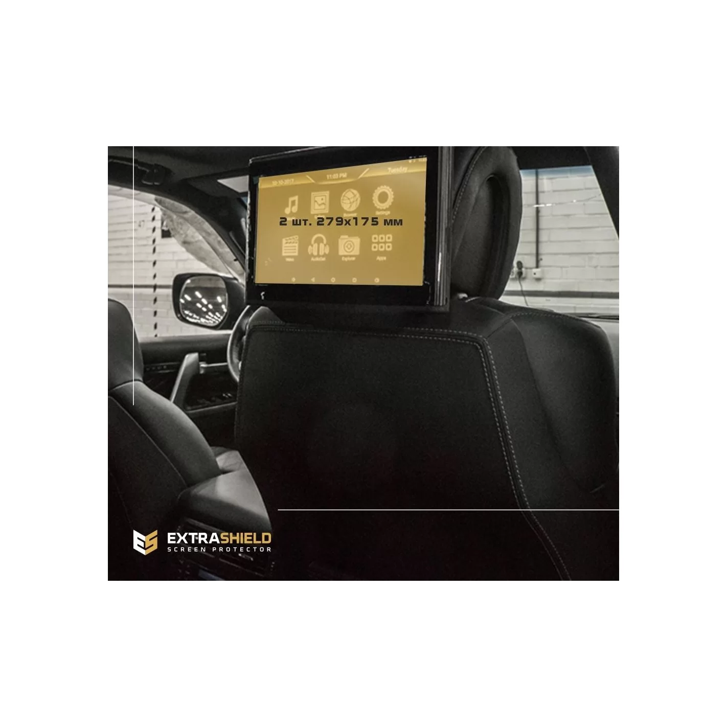 Toyota Land Cruiser 200 2015 - Present Passenger monitors, 2 pcs. ExtraShield Screeen Protector