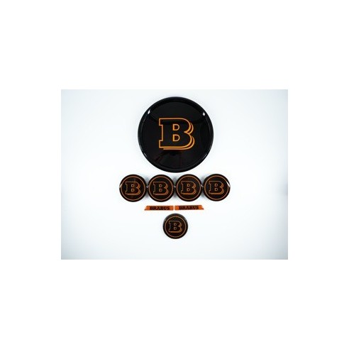 Orange Brabus Emblem Logo Set for Mercedes G class W463a W464 G63