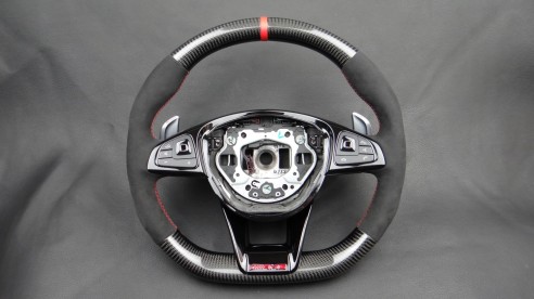 Mercedes-Benz W205 W222 W212 W213 Steering Wheel Carbon Alcantara