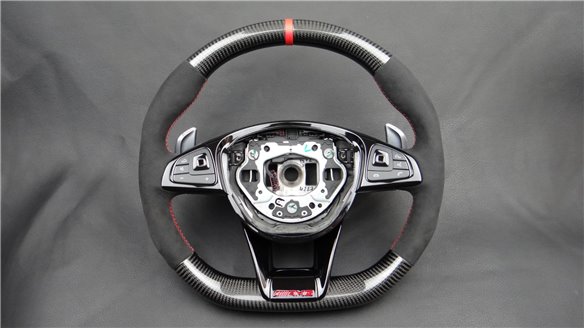 Mercedes-Benz W205 W222 W212 W213 Steering Wheel Carbon Alcantara