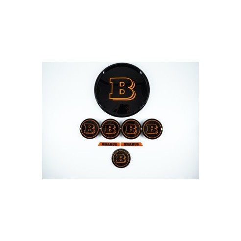 Orange Brabus Emblem Logo Set for Mercedes G class W463a W464 G63