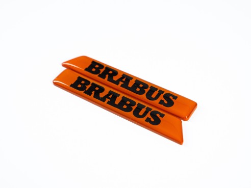 Orange Brabus Emblem Logo Set for Mercedes G class W463a W464 G63