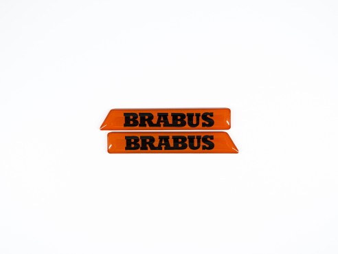 Orange Brabus Emblem Logo Set for Mercedes G class W463a W464 G63