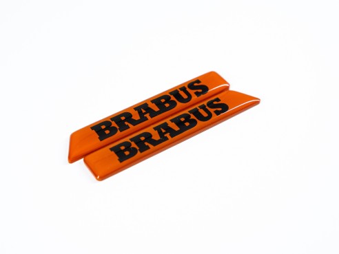 Orange Brabus Emblem Logo Set for Mercedes G class W463a W464 G63