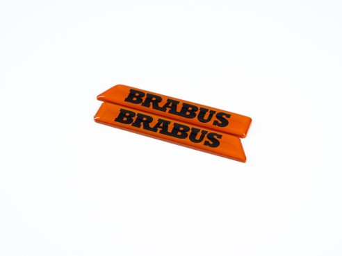 Orange Brabus Emblem Logo Set for Mercedes G class W463a W464 G63