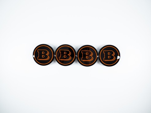 Orange Brabus Emblem Logo Set for Mercedes G class W463a W464 G63