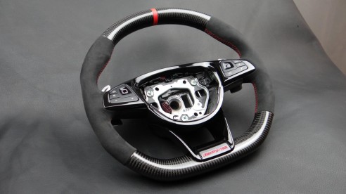 Mercedes-Benz W205 W222 W212 W213 Steering Wheel Carbon Alcantara